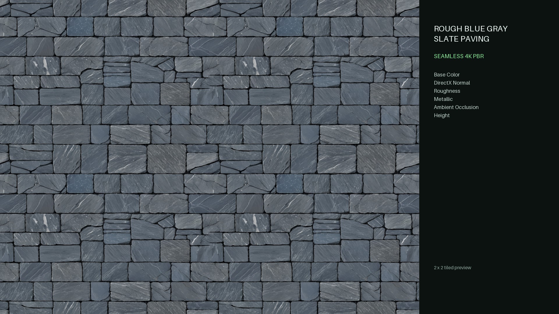 Rough Blue-Gray Slate seamless material preview