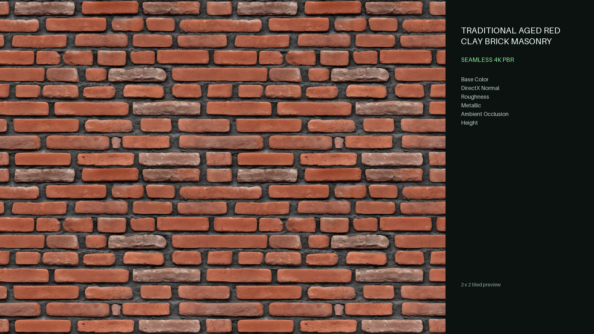 Traditional Aged Red Clay seamless material preview